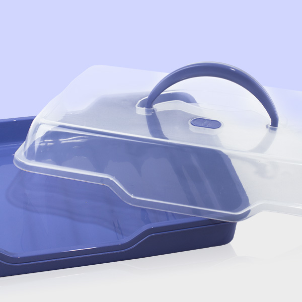 Thanks to its protection, you can take your cakes and pastries wherever you want without spoiling. It provides ease of transportation thanks to its handle.
